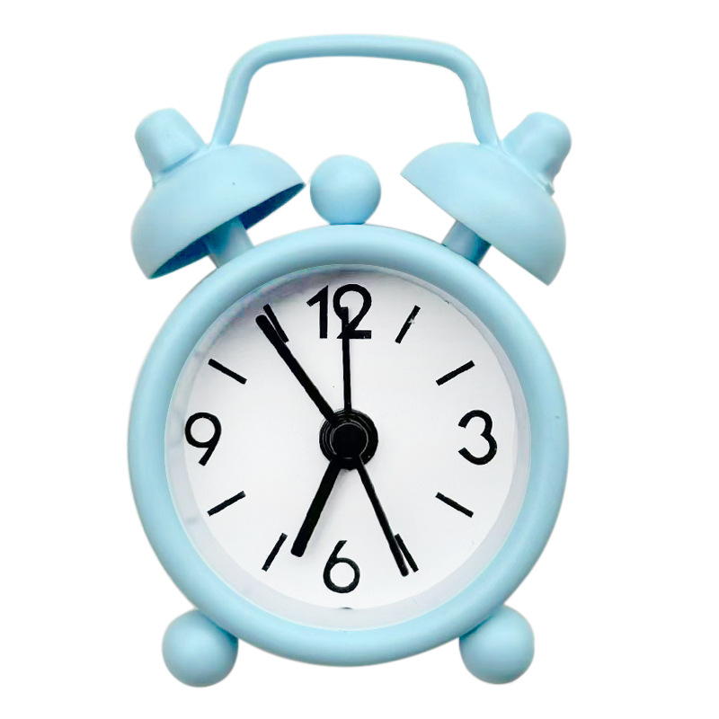 4cm Mini Metal Alarm Clock Student Children Gift Alarm Clock Electronic Clock Can Add Logo