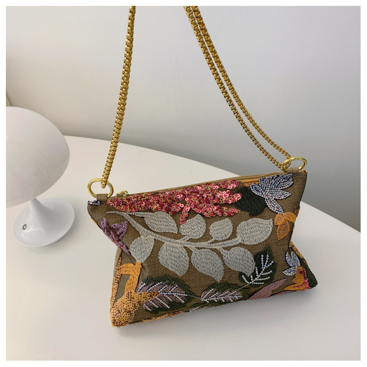 Sequin Evening Bag New Embroidered Clutch Niche Summer Bag Envelope Bag for Women