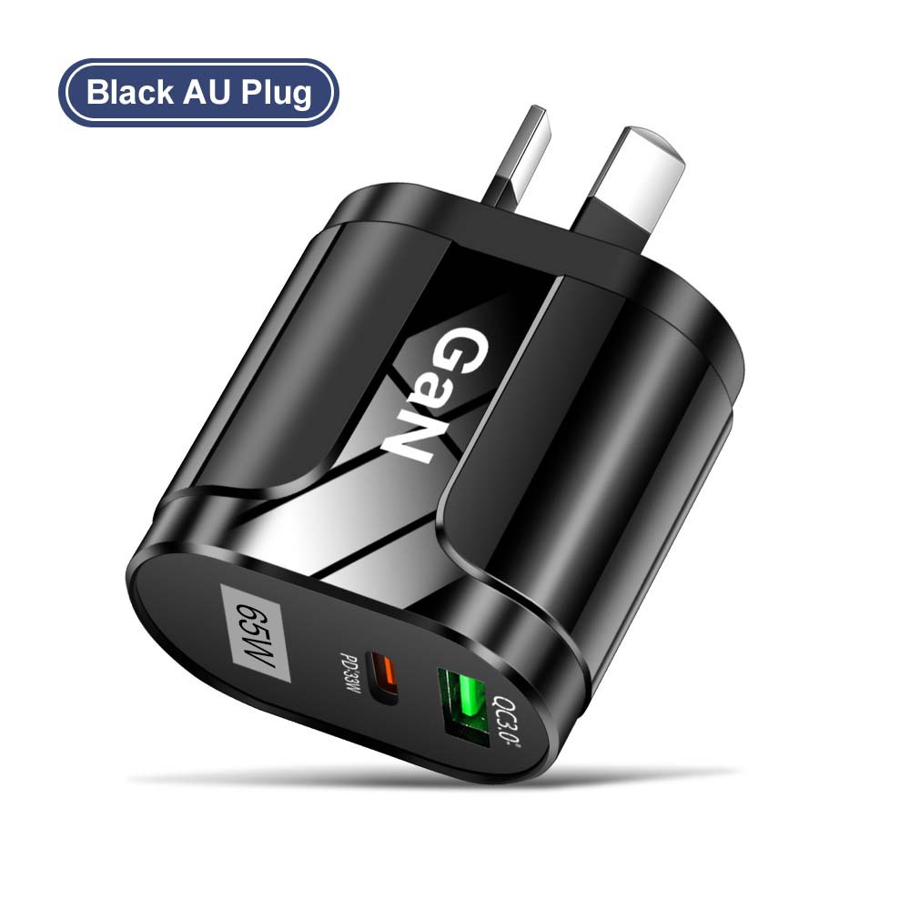 Australia Standard GaN 65W GaN PD Fast Phone Charger Laptop Adapter