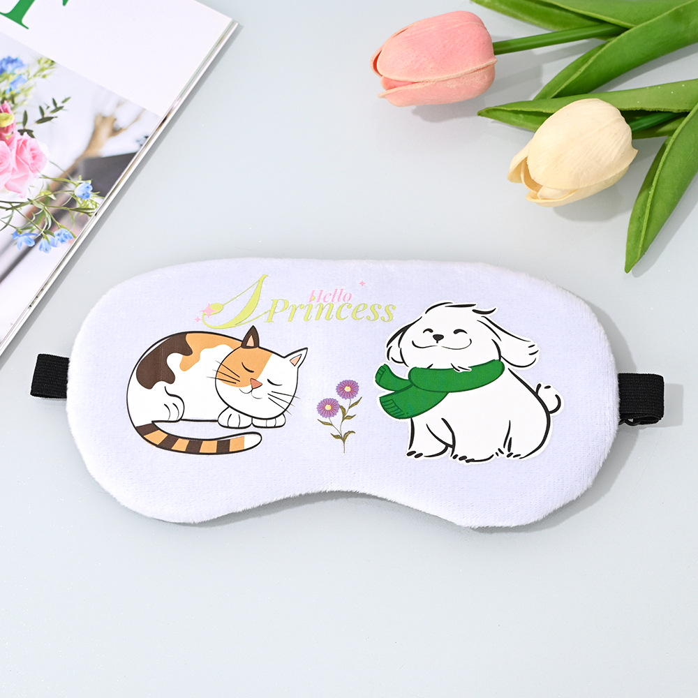 Eye care sleep sleep special cute cartoon light-blocking eye mask, children female students ice pack ice compress relieve eye fatigue
