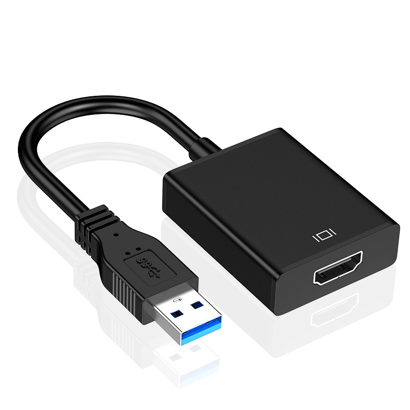 Driver-Free USB to HDMI Adapter USB 3.0 Wired Screen Projector for Computer to Monitor