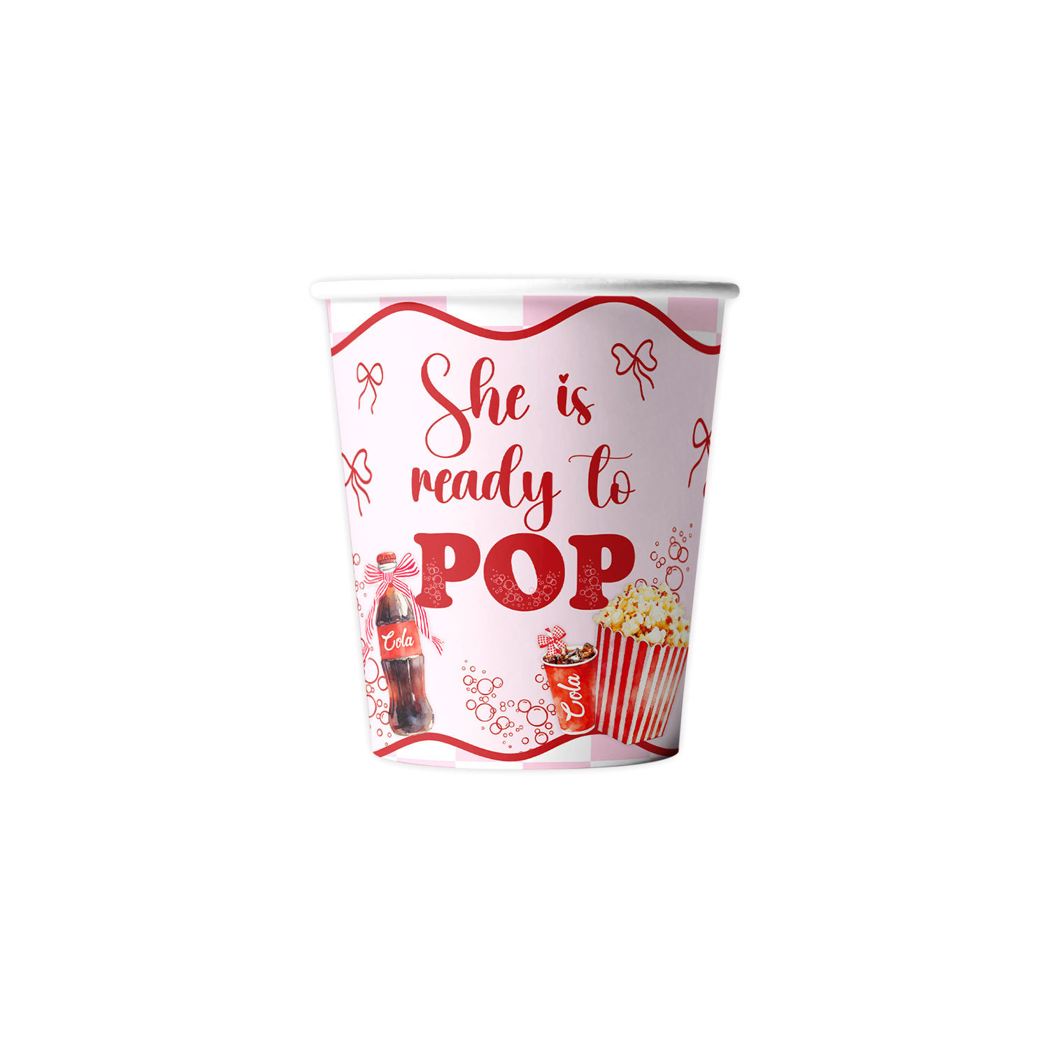 New Baby Shower Cola Popcorn Christening Theme Party Tableware Paper Plate Bunting Flag Tablecloth Decoration