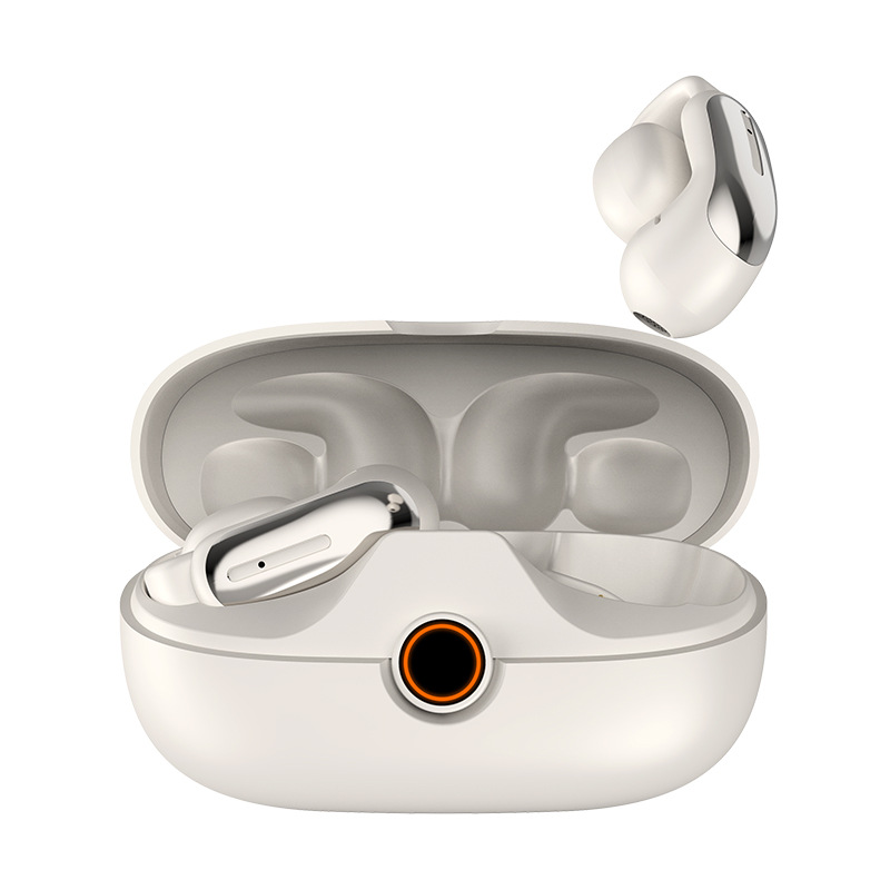2026 New M91 Clip-on Bluetooth Headset Open-ear Digital Display OWS Stereo Sound Running Noise Cancelling Private Mold