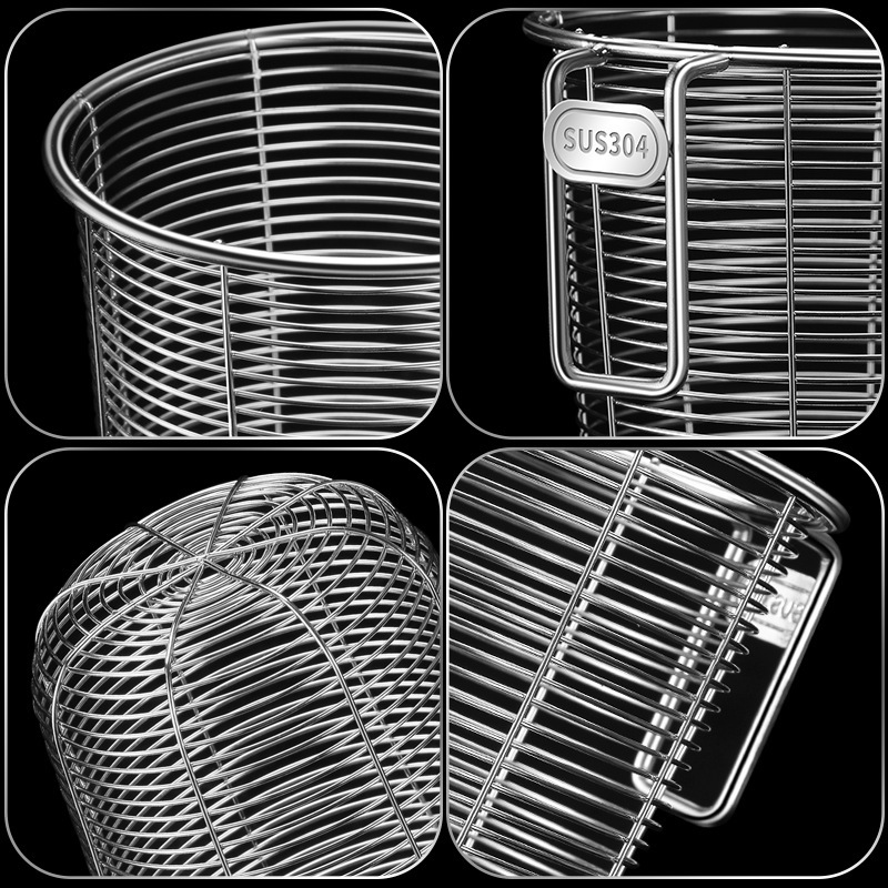 304 stainless steel chopstick holder, chopstick basket, draining rack, kitchen storage rack, dedicated dishwasher drying storage basket