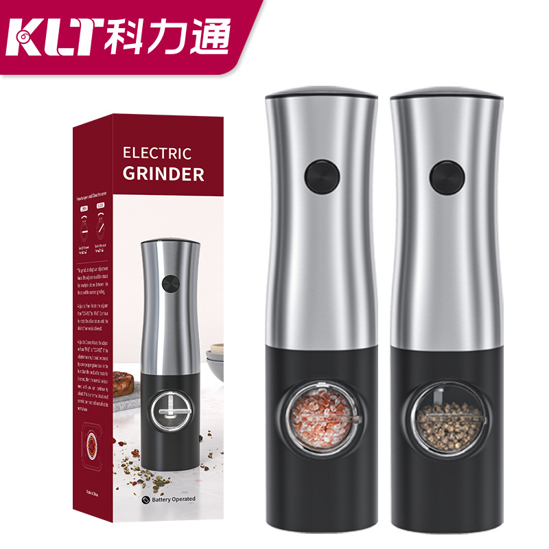 Lithium Battery Rechargeable Automatic Black Pepper Grinder Electric Mill Pepper Grinder