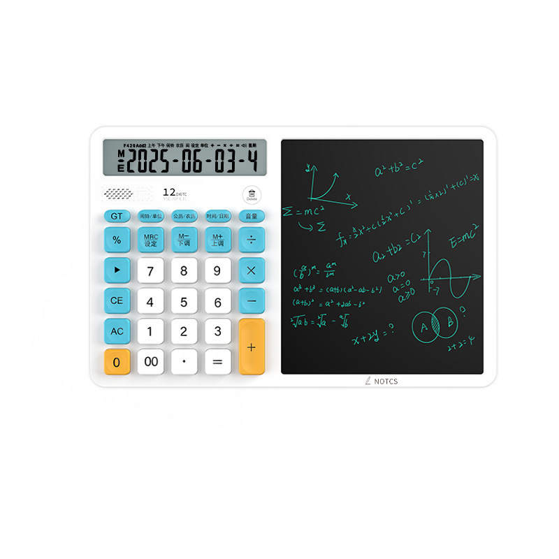 Calculator LCD Writing Board Dual Power Supply Business Gift Teacher's Day Gift Office Computer Memo