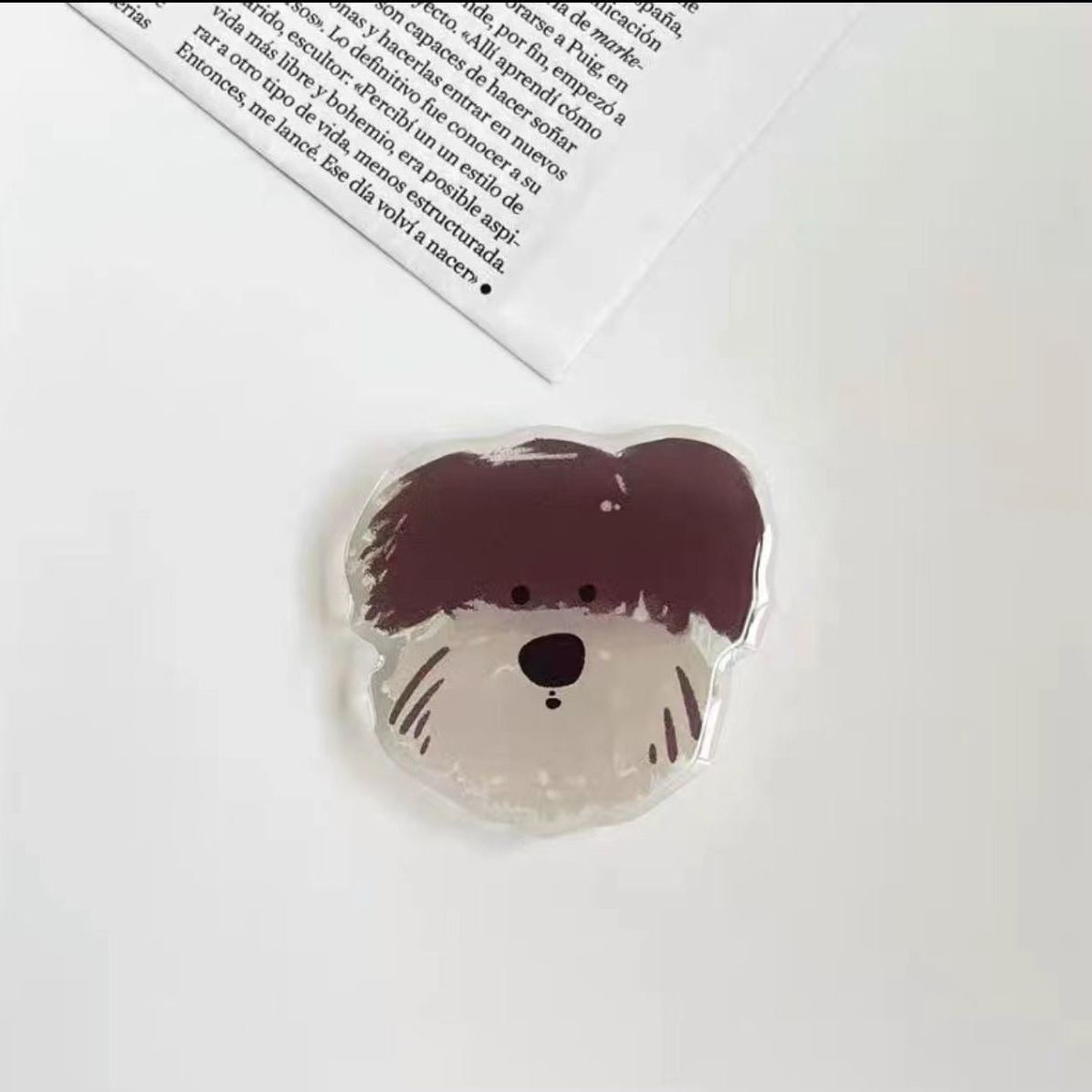 Cartoon Dog Lazy Telescopic Resin Phone Airbag Stand Acrylic Cute Pet