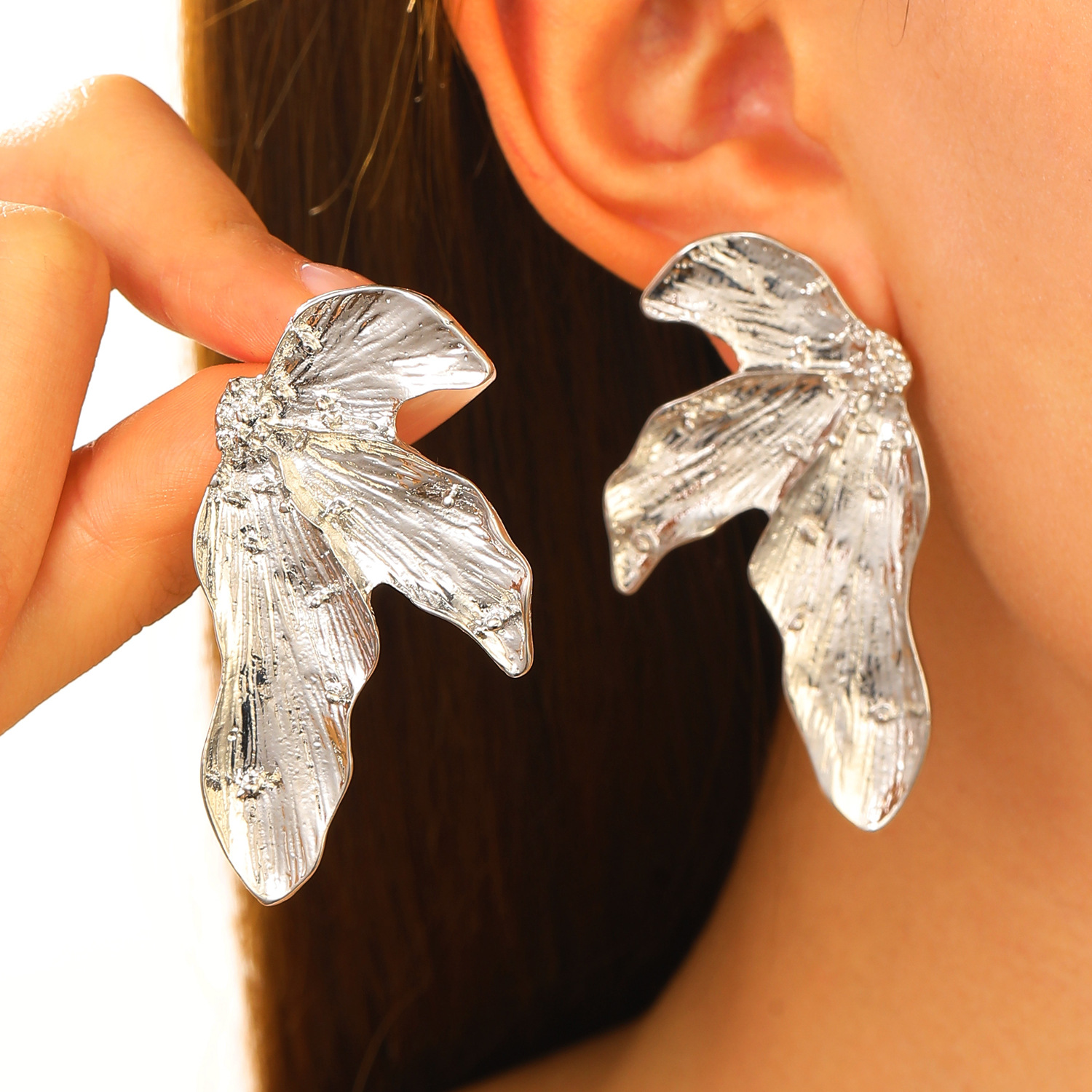 Alloy Earrings Women Leaf Earrings Accessories Earrings Women