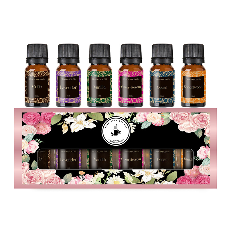 Plant Essential Oil Set English for Humidifier Aroma Stone Aroma Cherry Blossom Coffee Aromatherapy Essential Oil
