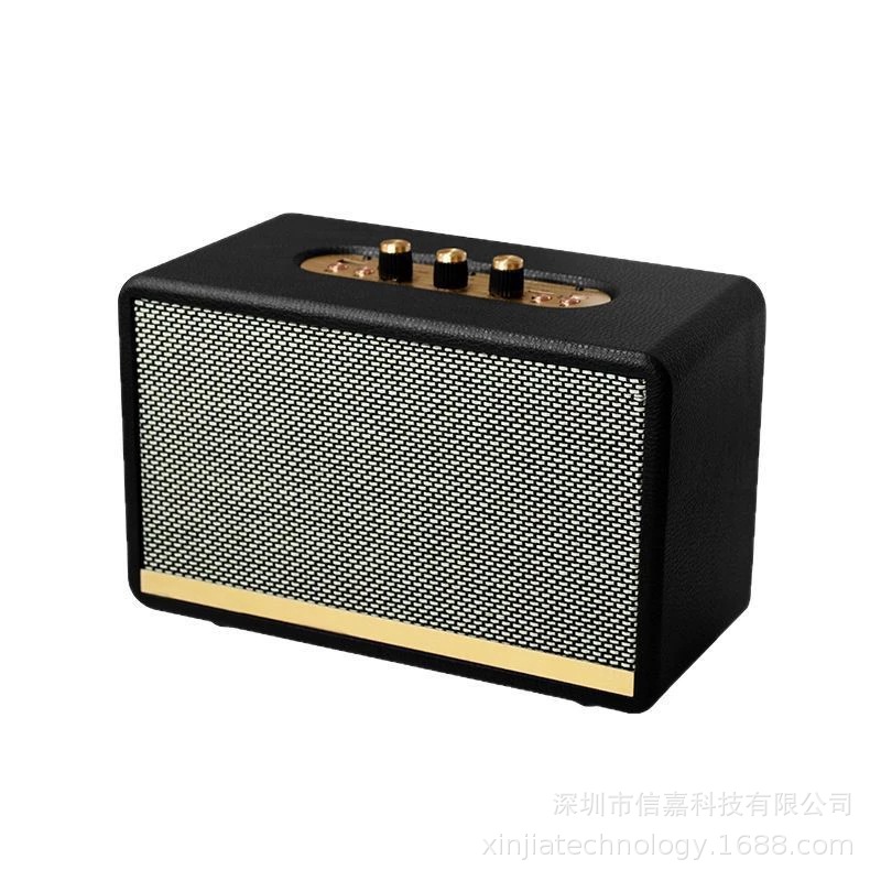 Huaqiangbei Bluetooth speaker M18 subwoofer outdoor portable heavy bass solid wood stereo wireless speaker