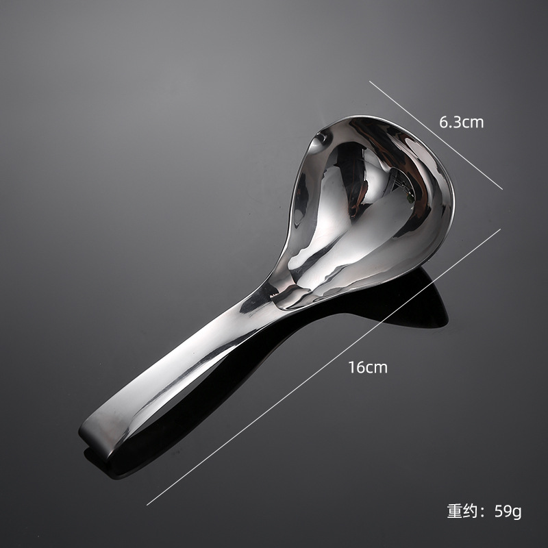 304 stainless steel serving soup spoon slotted spoon long handle serving soup spoon household commercial hot pot spoon slotted spoon large thickened set