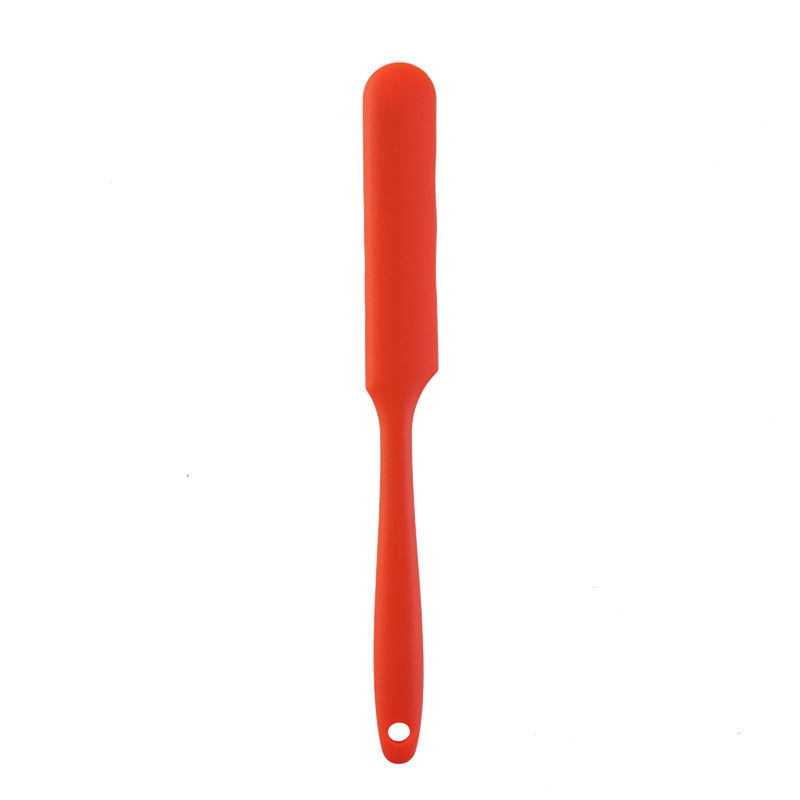 Long silicone spatula, 7 colors available, baking cream tool, food-grade high-temperature resistant, integrated molding
