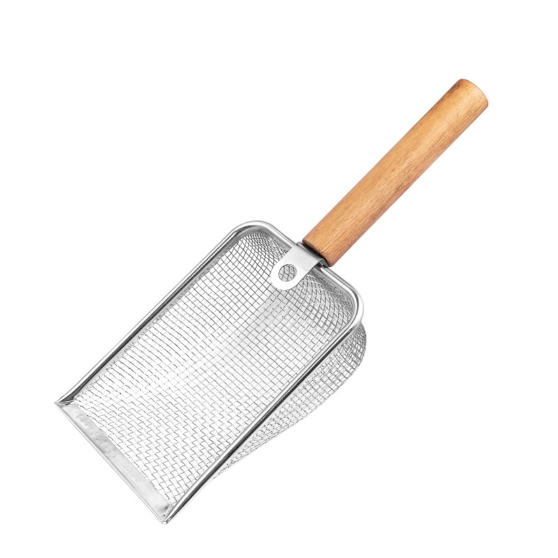 Stainless steel metal cat litter scoop, large size cat poop scoop, cat pet scoop, beach shovel