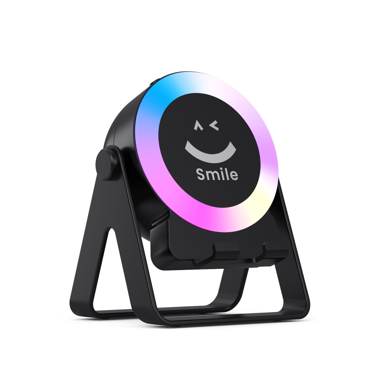 2025 New Wireless Induction Speaker Phone Stand Portable Desktop Speaker Mini Small Speaker Bluetooth Speaker
