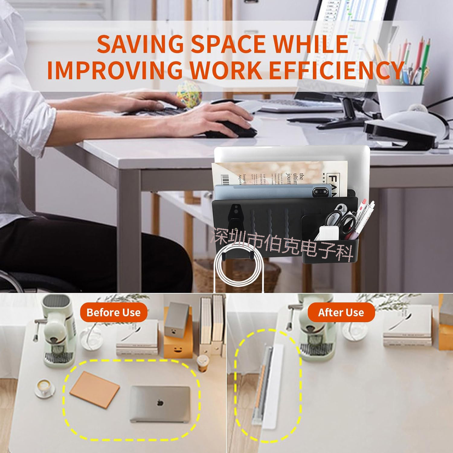 Aluminum alloy laptop stand, desktop heat dissipation, new portable computer heightening invisible stand