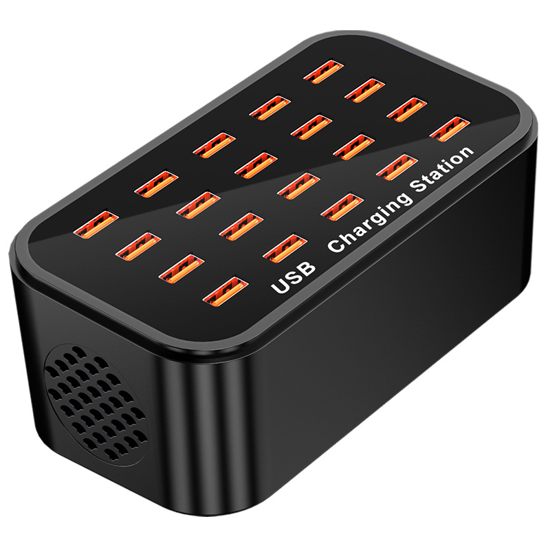 20-port USB Multi-port Charger 100W Phone Desktop Charging Station Socket for Apple Huawei Xiaomi