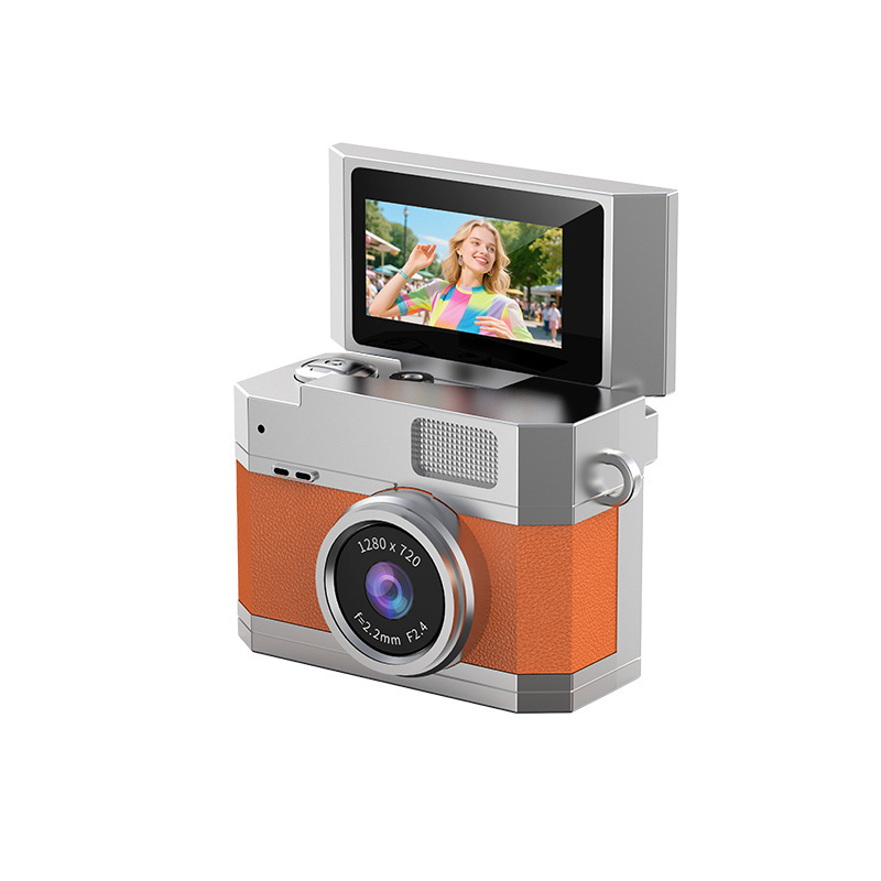 New CCD Digital Vlog Student Photo Video Camera Flip Screen Card Camera Mini Digital Camera