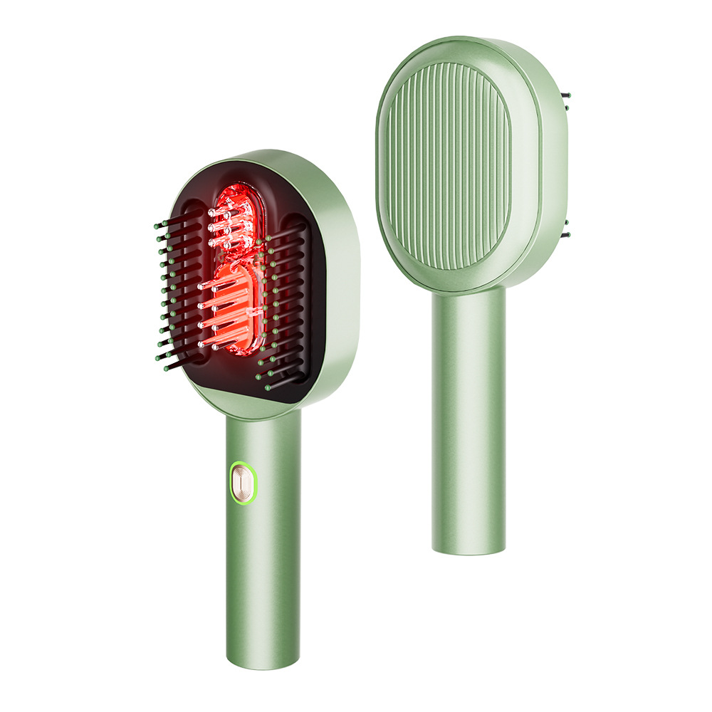 Electric Scalp Massage Comb Massager Vibration Microcurrent EMS Red Light Essential Oil Hair Care Comb Scalp Applicator