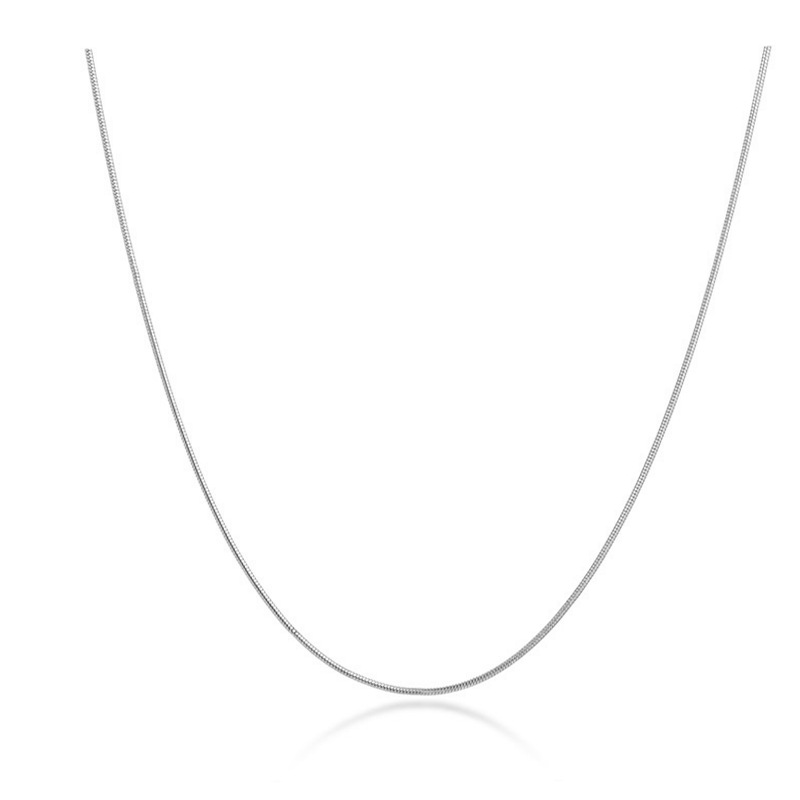 Stainless Steel Simple Mini Thin Round Snake Bone Chain 1MM 2MM Collarbone Chain Women's Matching Chain