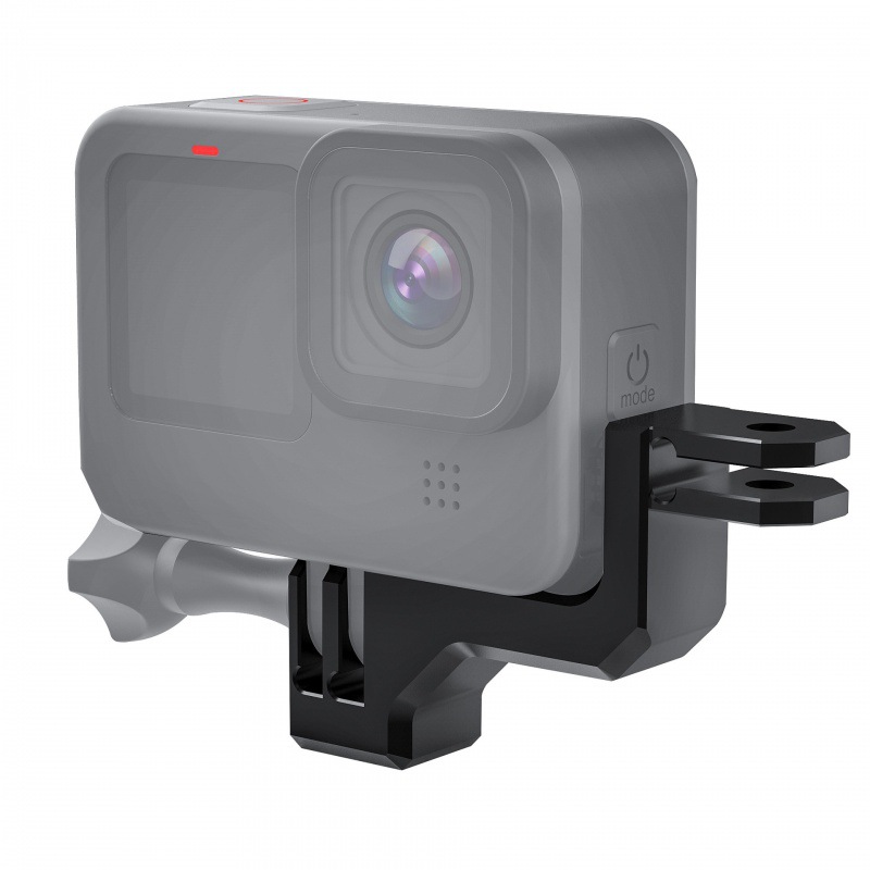 Vertical Shooting Bracket Adapter for GoPro9/10/11/12 Aluminum Alloy Action Camera Tripod Conversion Mount