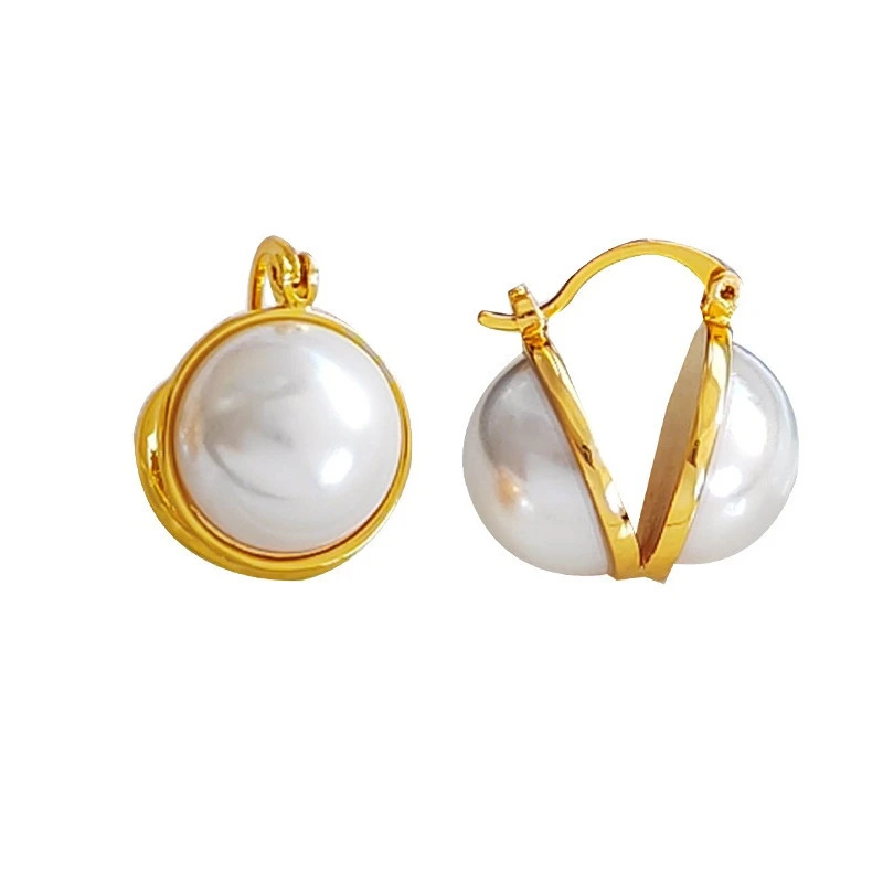 Pearl earrings for women simple ear accessories