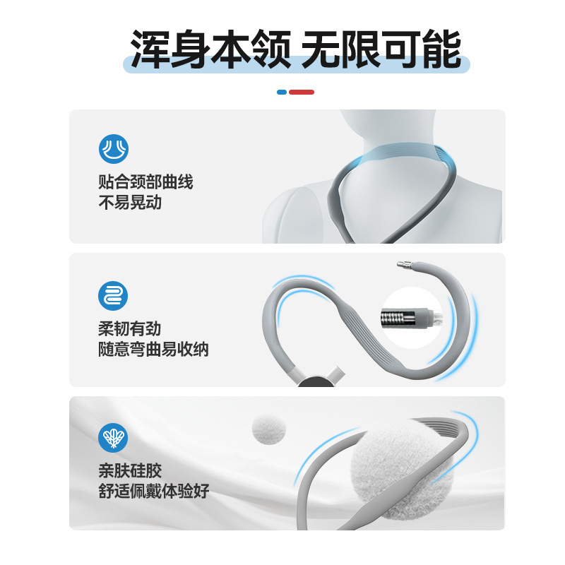Taixun Quick Release U-Shape Neck Mount 2.0-Max Edition for GoPro, 360, DJI Action6/5/4 Neck Mount