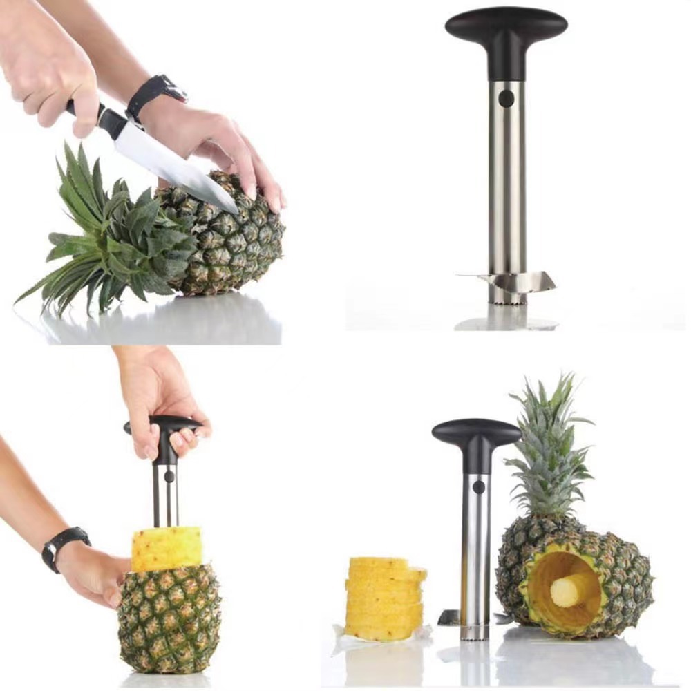 Pineapple Knife 430 Stainless Steel Peeler Eye Remover Cut Scoop Pineapple Special Core Remover Pineapple Peeler