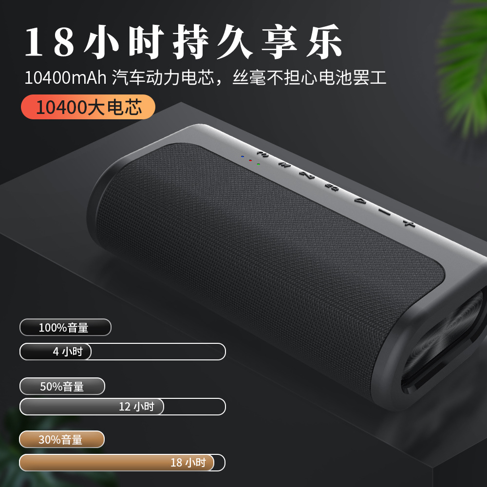 Cyboris Heavy Bass 80W Wireless Bluetooth Desktop Speaker Outdoor Portable High Power Card Audio TWS