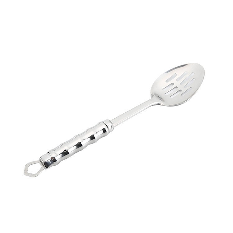 Thickened 201 stainless steel kitchenware set, fish spatula, soup spoon, high temperature resistant spatula, anti-scald, kitchen, hotel, home use