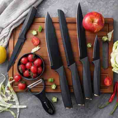 Kitchen Knife Set Stainless Steel Household Chef Knife Meat Knife Vegetable Knife Fruit Knife Gift Box Set