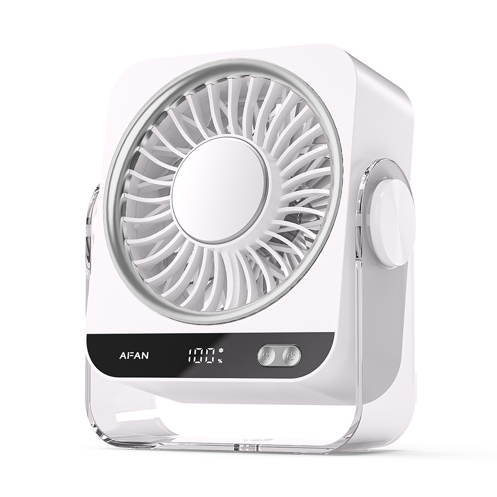 2026 New Air Conditioning Fan Semiconductor Cooling Fan Charging Desktop Electric Fan Small Ice Cooling Fan
