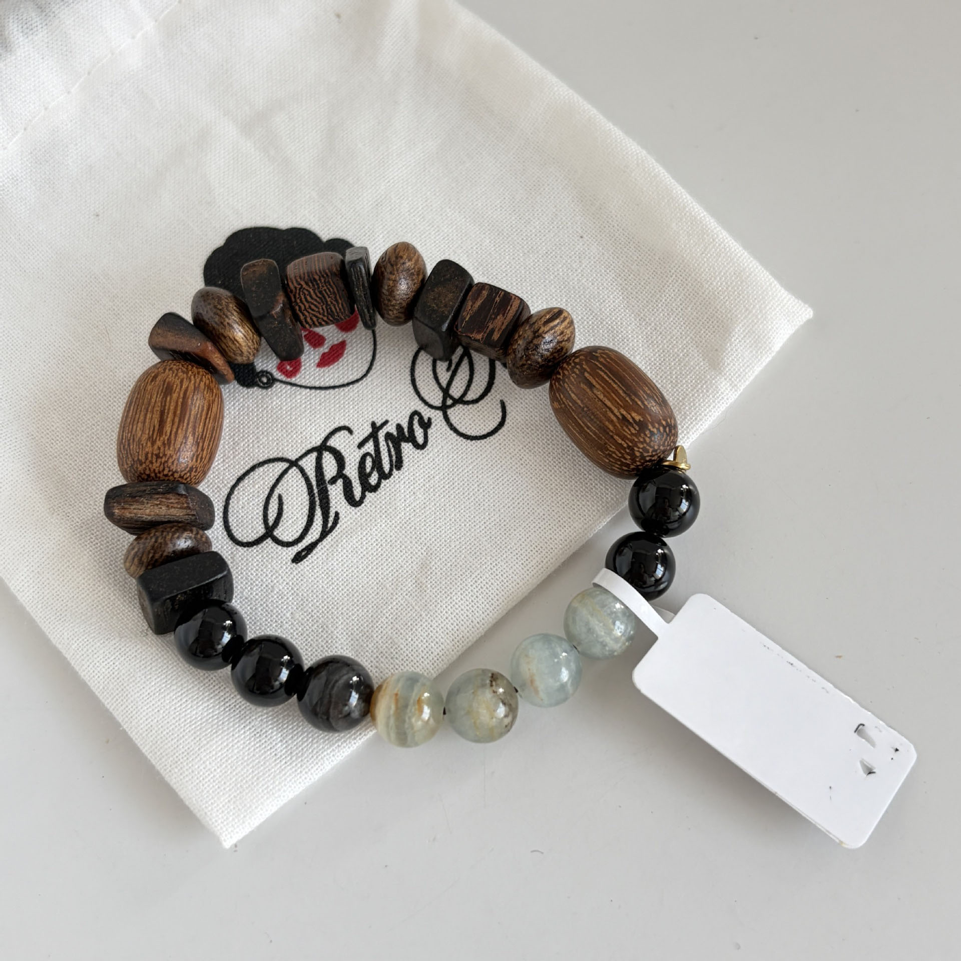Spring Summer New Agarwood Bracelet Amber Agate Multi-Color Beaded Bracelet Colorful New Chinese Style Layering Daily Wear