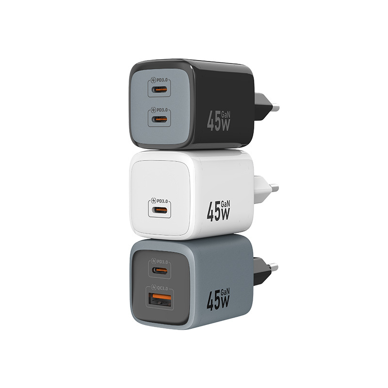PD45W European standard charger, phone computer tablet GaN GAN power adapter, CE certified charging head
