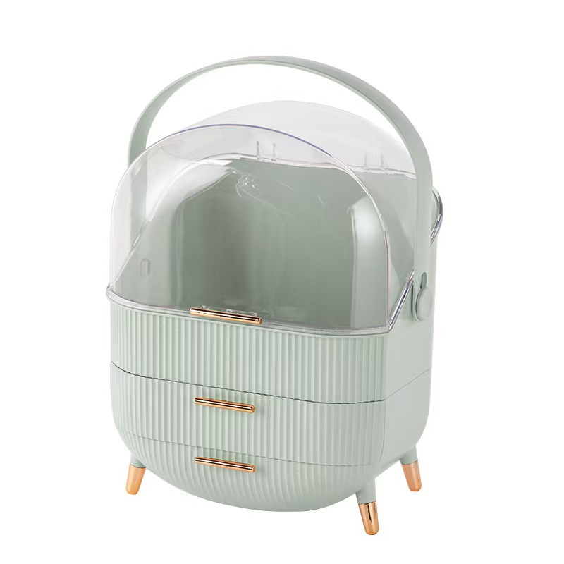 Cosmetics Storage Box Portable Large Capacity Lipstick Mask Finishing Storage Box Desktop