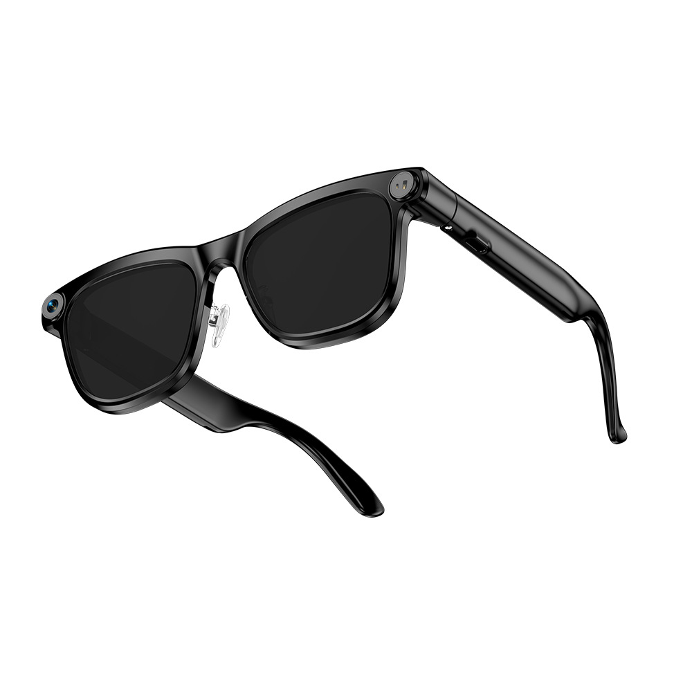 Smart Glasses AI Object Recognition Voice Assistant Translation 13MP Camera 4GB Music Bluetooth Call Photo