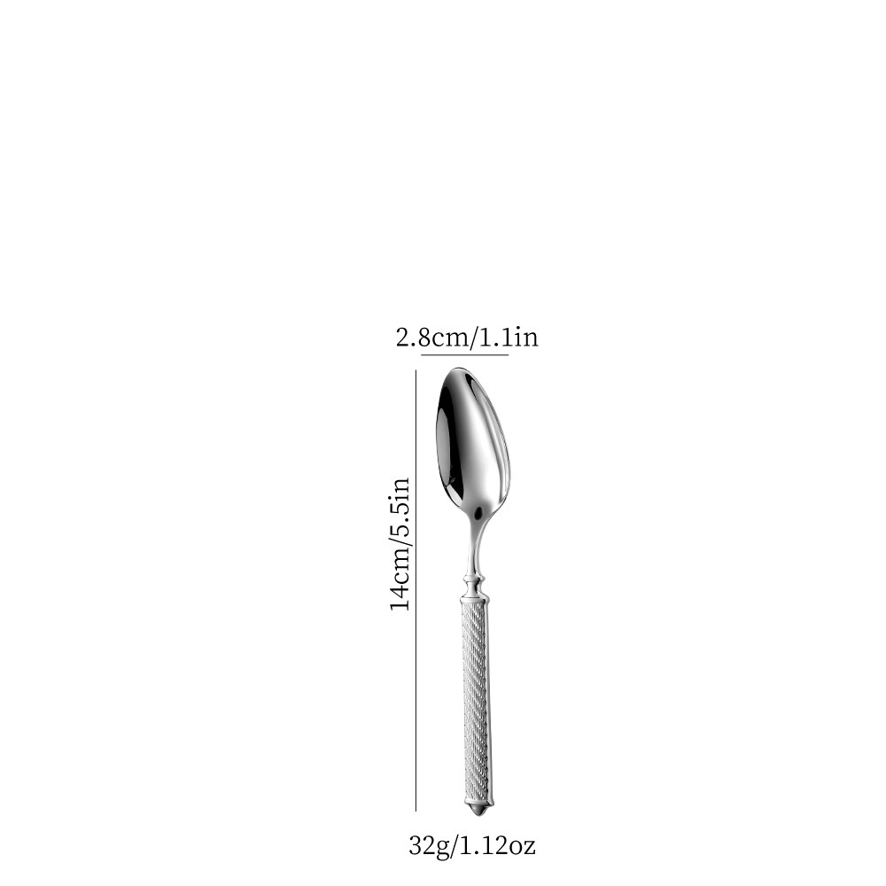 304 stainless steel Roman rope knife fork spoon hotel Western tableware knife fork hotel cutlery steak knife fork spoon set