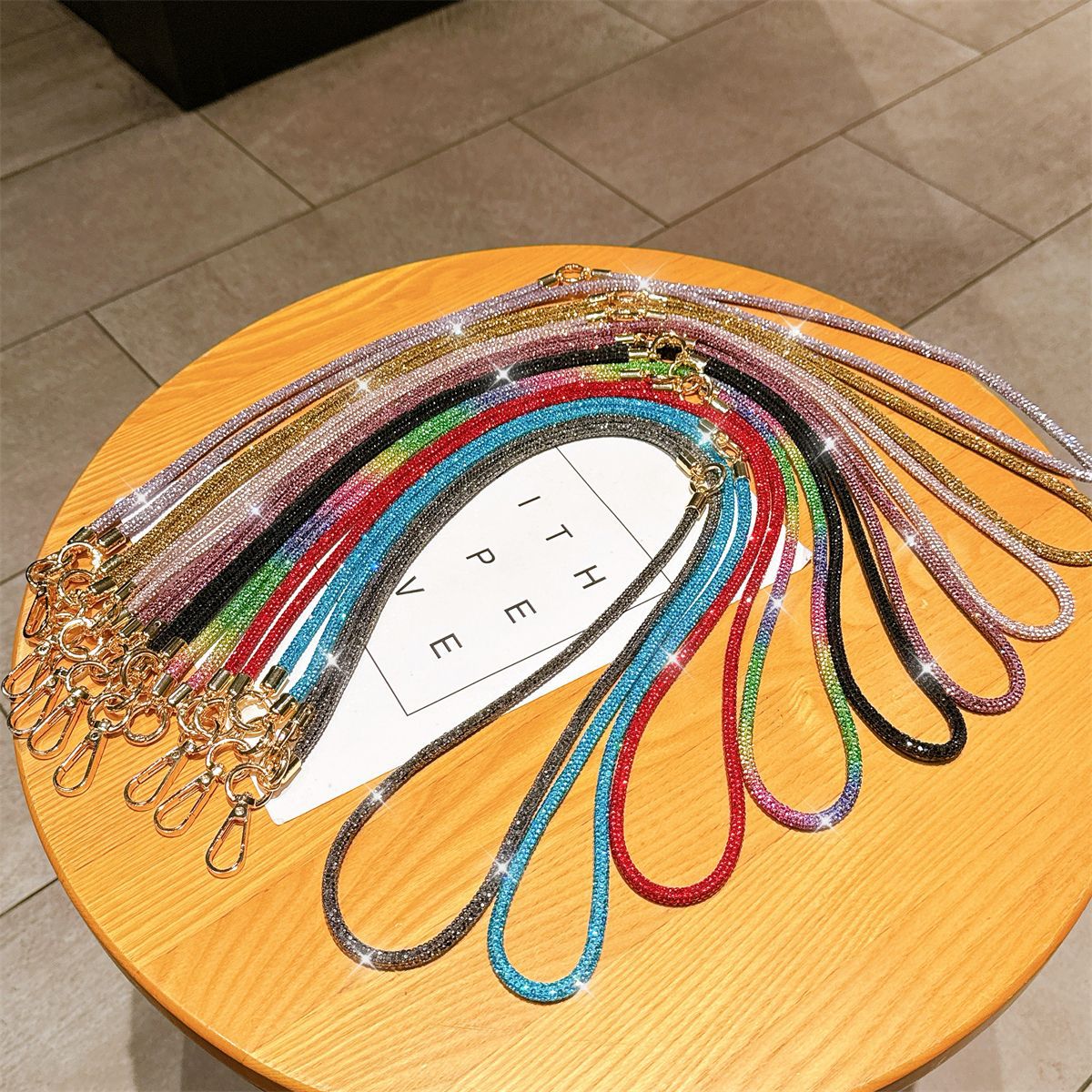 3-in-1 Rhinestone Crossbody Lanyard Luxury Full Diamond Strong Anti-loss Detachable Necklace Hand Chain Anti-loss