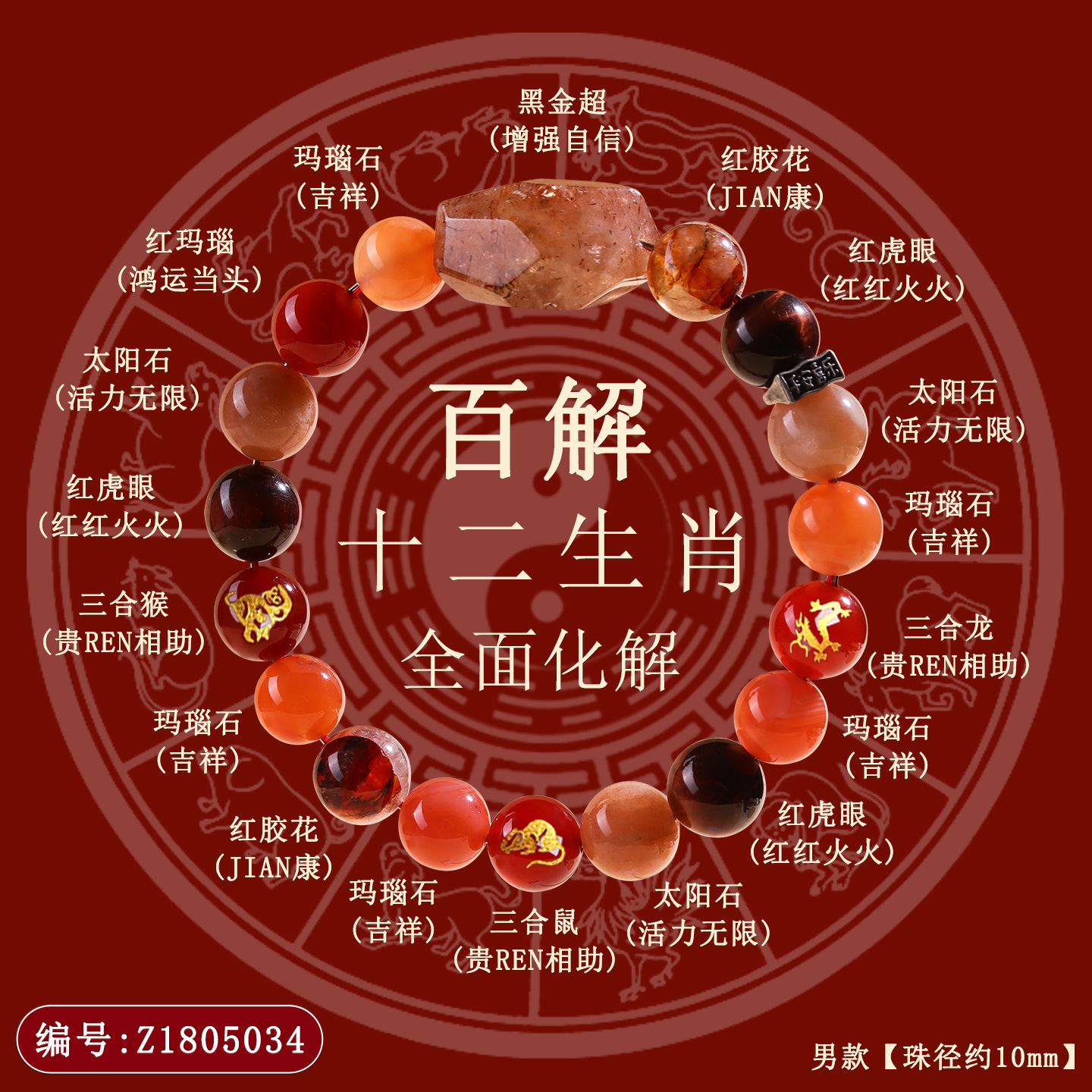 Z1805三合男款【猴鼠龙】