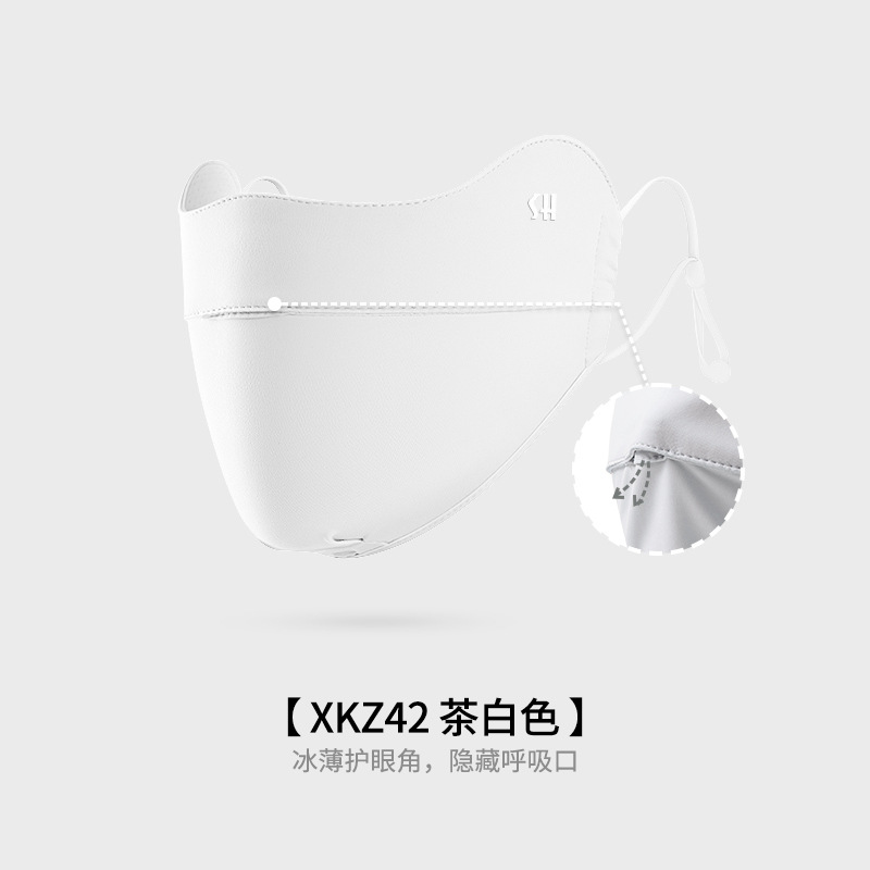 Ice Silk Sun Protection Mask Women Face Cover Eye Corner Sunshade UV Protection Three-dimensional Breathable Thin Anti-fog XKZ42