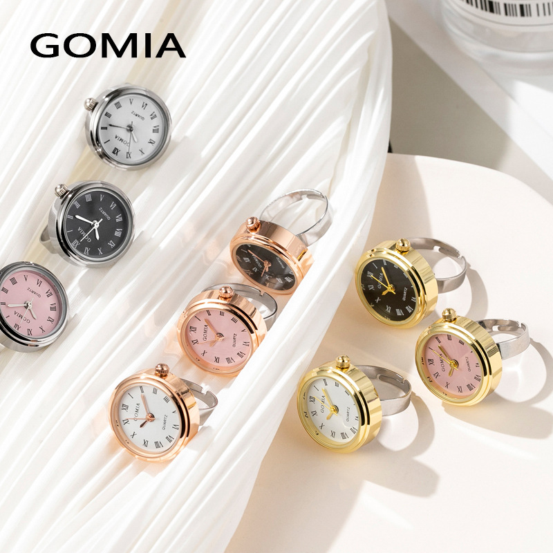 2022 New Finger Watch Waterproof Roman Mini Small Watch Student Finger Watch Couple Ring Watch