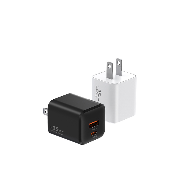 National Standard 3C Certified 35W GaN Tablet Charging Head PD Dual Port Fast Charger Phone Charger