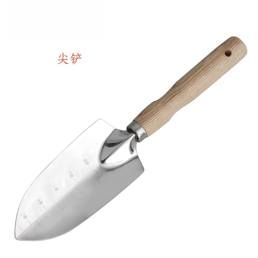 Outdoor Multi-functional Stainless Steel Shovel Digging Sand Shovel Exquisite Gardening Tool Garden 5-piece Set
