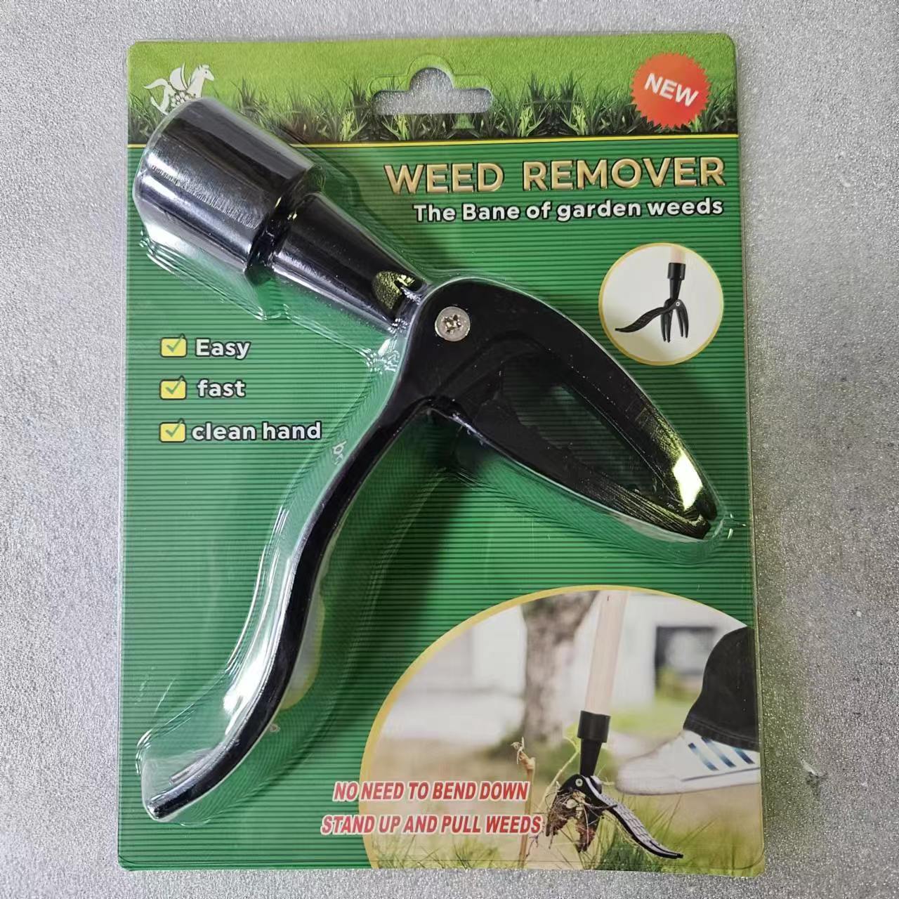No Bend Three-Stage Standing Weeder Weeding Tool Weed Puller Root Remover Manual Garden Tool