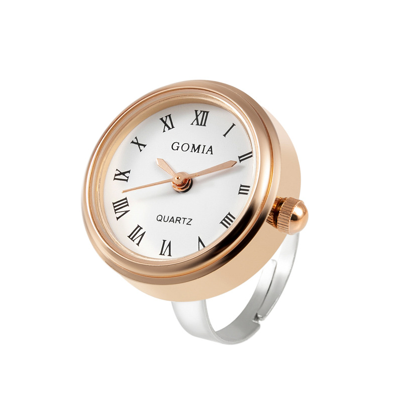 2022 New Finger Watch Waterproof Roman Mini Small Watch Student Finger Watch Couple Ring Watch