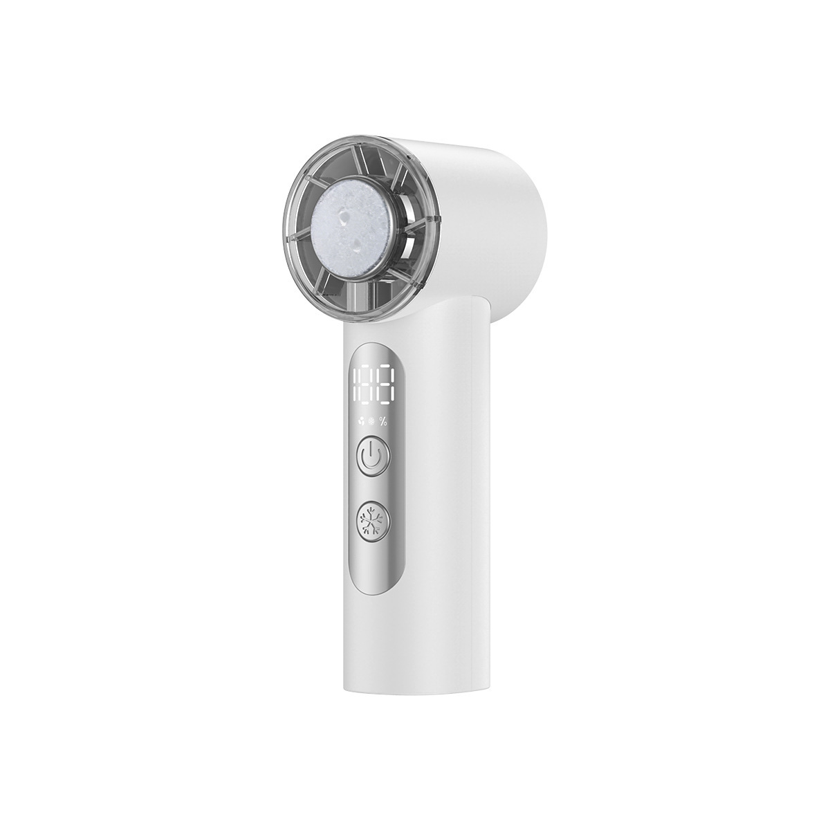 New T72 Cooling High-Speed Mini Handheld Fan USB Portable Digital Display Ice Compressor Turbine Violent Small Fan