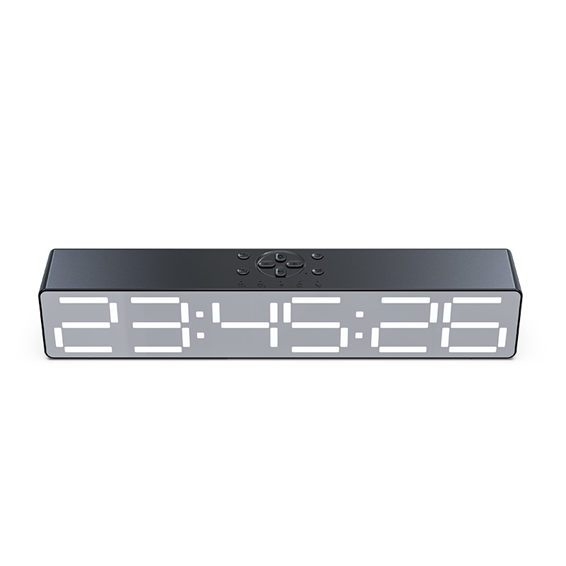 Aishuomei 2022 New B133N Long Bluetooth Alarm Clock Speaker LED Display Mini Program Alarm Clock Speaker