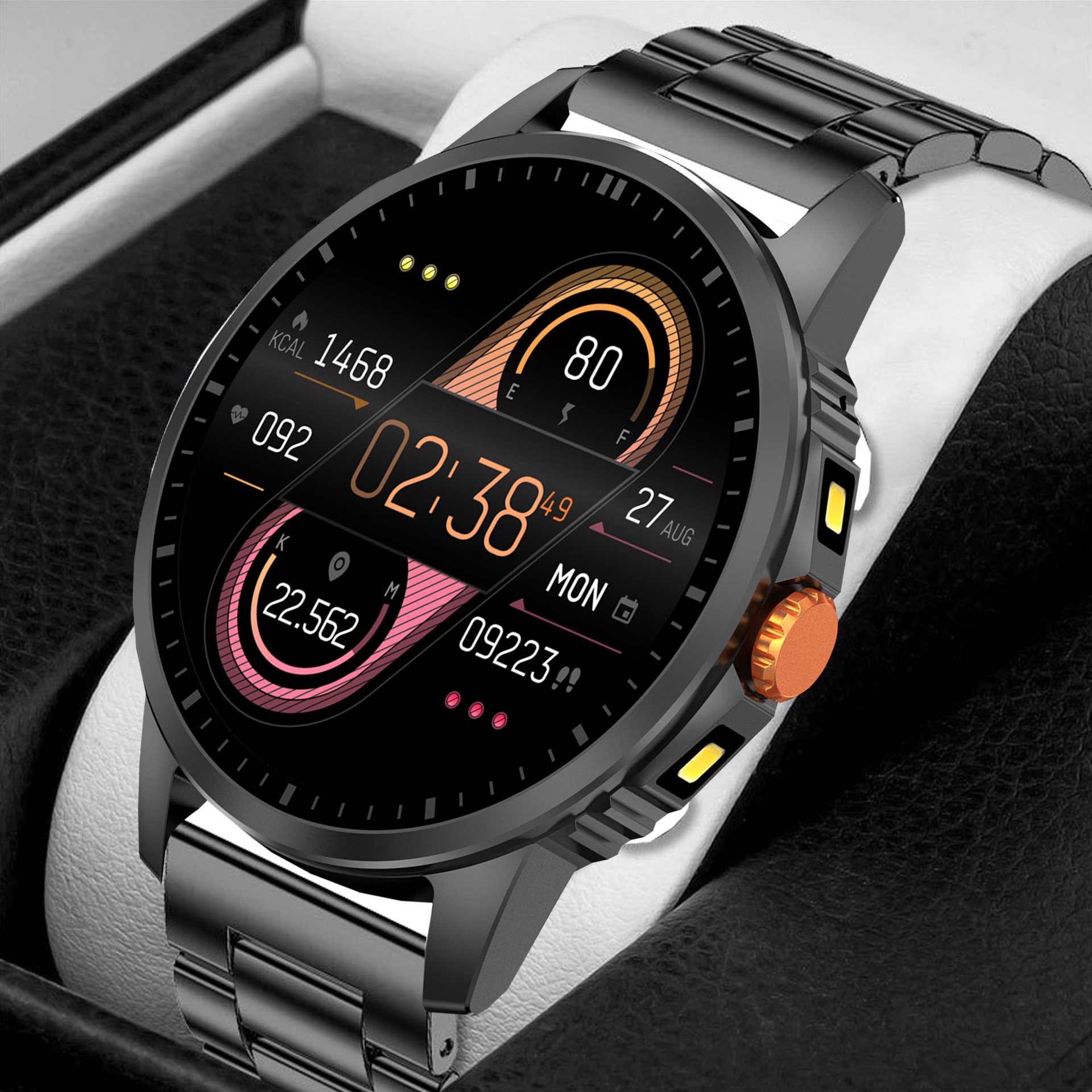 New V5 Smart Watch Dual Flashlight Bluetooth Call SmartWatch Outdoor Sports Watch V5