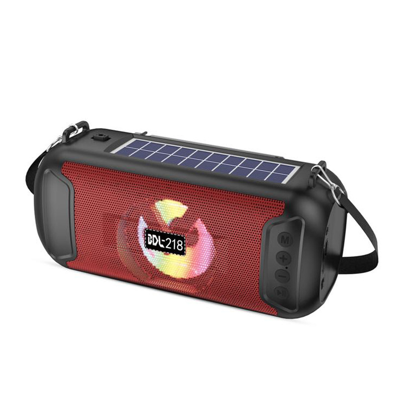 BDL-219 Bluetooth Speaker Loud Volume Outdoor Solar Radio Desktop Flashlight Wireless Speaker