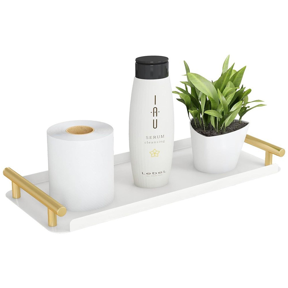 Free-place bathroom shelf bathroom cosmetics toothbrush towel storage rack dining table organizer rack