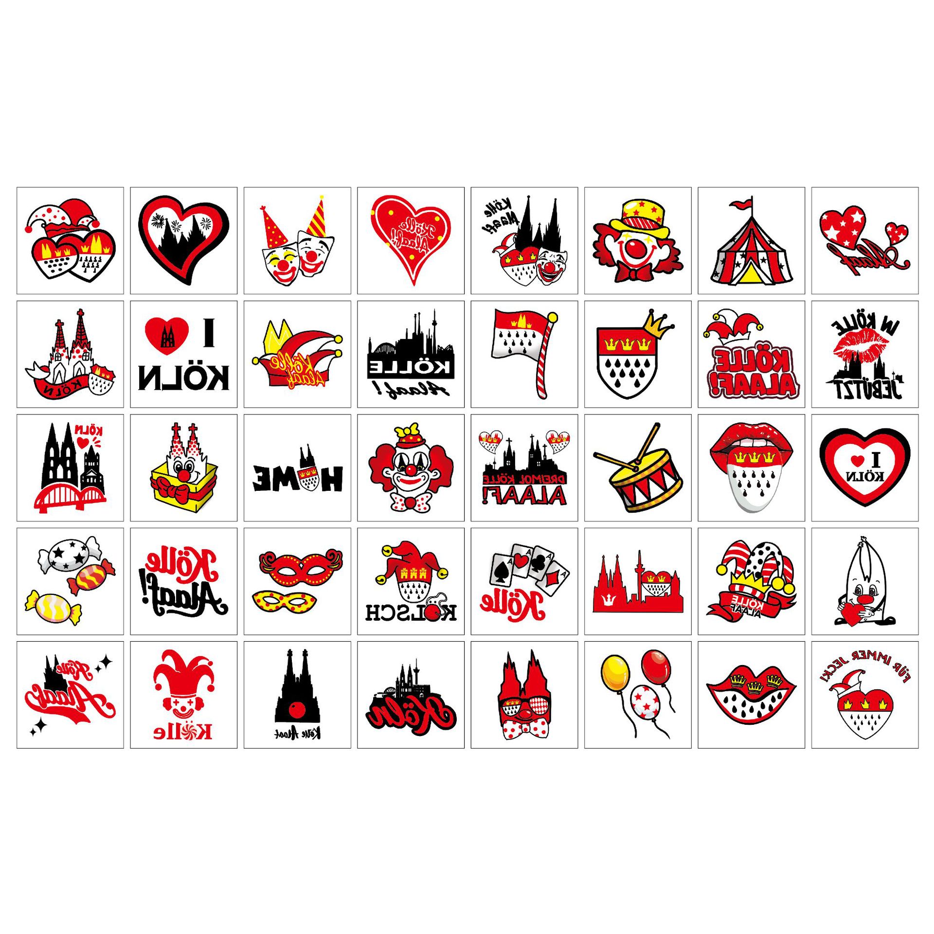 25 Pieces 50 Pieces Cartoon Huntress Girl Group Tattoo Sticker KPop Cartoon Anime Graffiti Tattoo Sticker Paper
